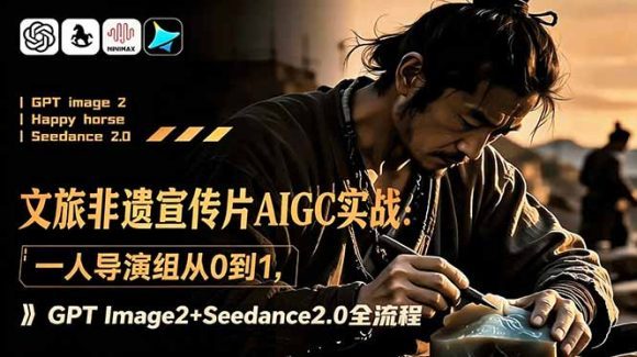 文旅非遗宣传片AIGC实战:一人导演组从0到1,GPT Image2+Seedance2.0全流程-1 文旅非遗宣传片AIGC实战:一人导演组从0到1,GPT Image2+Seedance2.0全流程