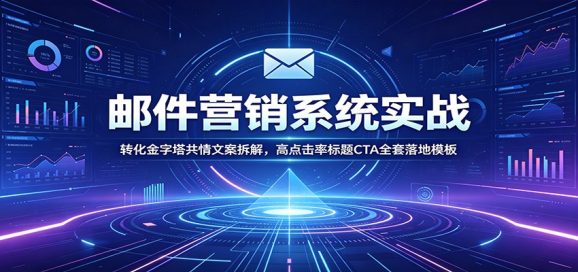 邮件营销系统实战:转化金字塔共情文案拆解,高点击率标题CTA全套落地模板-1 邮件营销系统实战:转化金字塔共情文案拆解,高点击率标题CTA全套落地模板