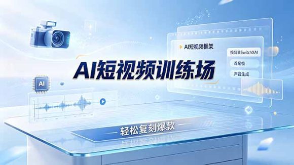 老陈AI短视频训练场:AI短视频框架+换背景SwitchXAI+首尾帧+声音生成,轻松复刻爆款-1 老陈AI短视频训练场:AI短视频框架+换背景SwitchXAI+首尾帧+声音生成,轻松复刻爆款