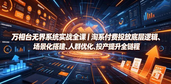 万相台无界系统实战全课|淘系付费投放底层逻辑、场景化搭建、人群优化、投产提升全链路运营教程-1 万相台无界系统实战全课|淘系付费投放底层逻辑、场景化搭建、人群优化、投产提升全链路运营教程