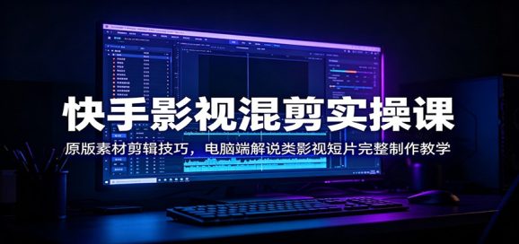 快手影视混剪实操课:原版素材剪辑技巧,电脑端解说类影视短片完整制作教学-1 快手影视混剪实操课:原版素材剪辑技巧,电脑端解说类影视短片完整制作教学