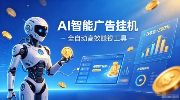 AI智能广告挂G,在家自动賺收益,全程无需人工操作、不用直播、不用拉人【揭秘】-1 AI智能广告挂G,在家自动賺收益,全程无需人工操作、不用直播、不用拉人【揭秘】