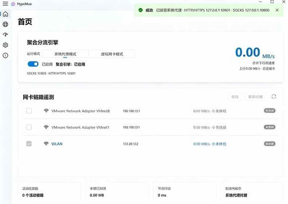 Github开源黑科技!多网卡网速聚合加速工具,一键让你的电脑网速起飞,这感觉也太爽了HypoMux-2 Github开源黑科技!多网卡网速聚合加速工具,一键让你的电脑网速起飞,这感觉也太爽了HypoMux