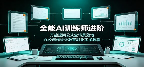 全能AI训练师进阶:万能提问公式全场景落地,办公创作设计教育副业实操教程-1 全能AI训练师进阶:万能提问公式全场景落地,办公创作设计教育副业实操教程