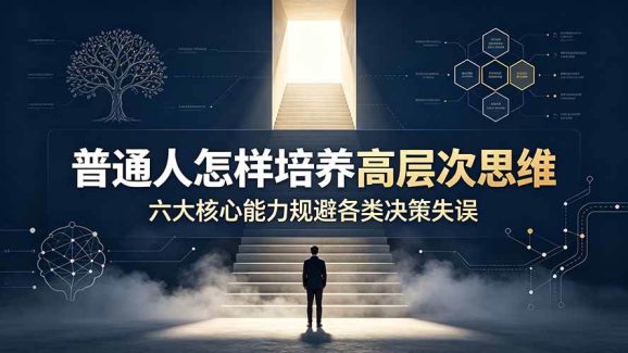 付费文章：普通人怎样培养高层次思维，六大核心能力规避各类决策失误