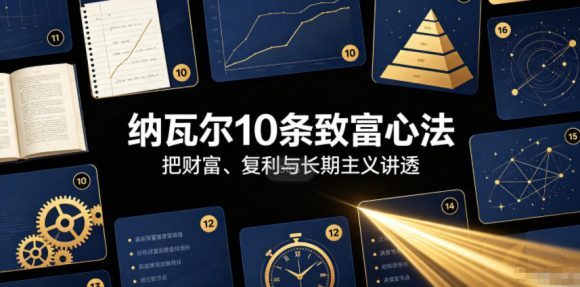 付费文章:纳瓦尔10条致富心法-1 付费文章:纳瓦尔10条致富心法