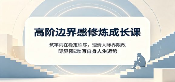 高阶边界感修炼成长课:筑牢内在稳定秩序,理清人际界限改写自身人生运势-1 高阶边界感修炼成长课:筑牢内在稳定秩序,理清人际界限改写自身人生运势