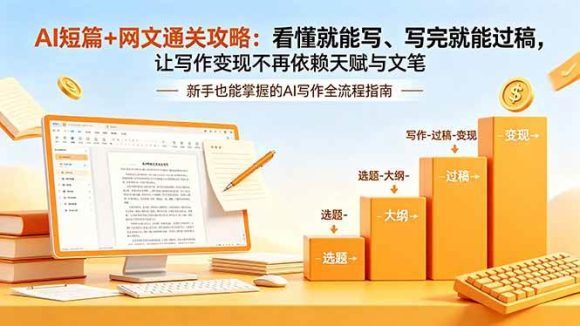 AI短篇+网文通关攻略-更新：看懂就能写、写完就能过稿，让写作变现不再依赖天赋与文笔