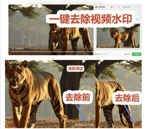 太香了！这款千问视频/图片去水印神器，一键搞定烦人水印，本地完全免费，浏览器拓展插件