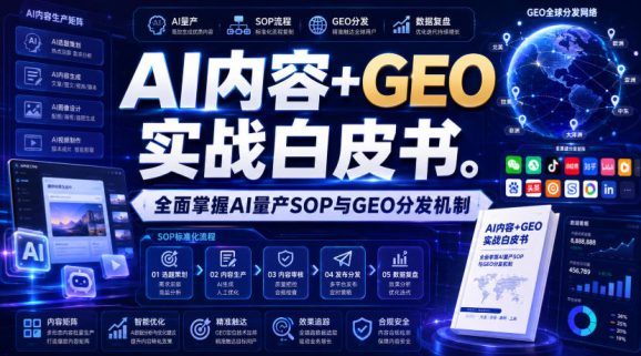 AI内容+GEO实战白皮书,全面掌握AI量产SOP与GEO分发机制【文档】-1 AI内容+GEO实战白皮书,全面掌握AI量产SOP与GEO分发机制【文档】
