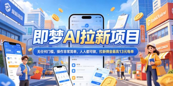2026年即梦AI拉新项目最新玩法,无任何门槛,操作非常简单,人人都可做,拉新佣金最高13米每单(更新08月07日)-1 2026年即梦AI拉新项目最新玩法,无任何门槛,操作非常简单,人人都可做,拉新佣金最高13米每单(更新08月07日)