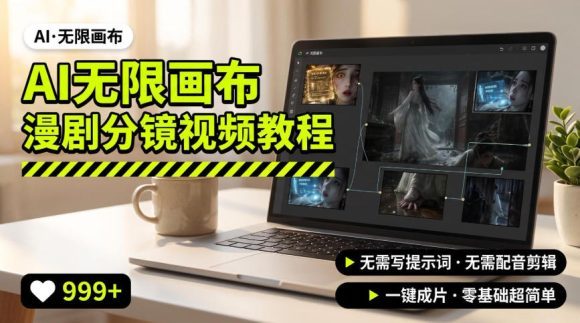 AI无限画布制作爆款漫剧分镜视频搭建教程,无需写脚本,无需制作音频,一键制作超简单-1 AI无限画布制作爆款漫剧分镜视频搭建教程,无需写脚本,无需制作音频,一键制作超简单