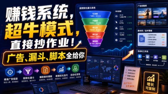 賺钱系统,超牛模式,直接抄作业!广告、漏斗、脚本全给你【原创双语字幕】-1 賺钱系统,超牛模式,直接抄作业!广告、漏斗、脚本全给你【原创双语字幕】