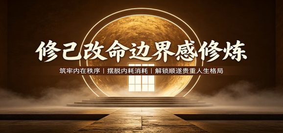 修己改命边界感修炼:筑牢内在秩序,摆脱内耗消耗,解锁顺遂贵重人生格局-1 修己改命边界感修炼:筑牢内在秩序,摆脱内耗消耗,解锁顺遂贵重人生格局