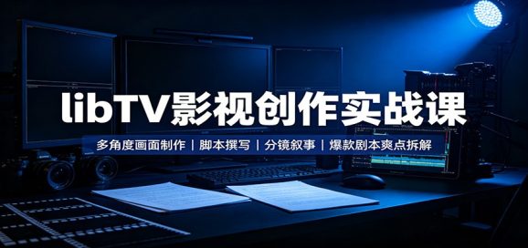 libTV影视创作实战课:多角度画面制作,脚本撰写,分镜叙事,爆款剧本爽点拆解-1 libTV影视创作实战课:多角度画面制作,脚本撰写,分镜叙事,爆款剧本爽点拆解