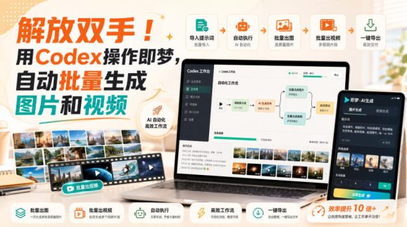 解放双手!用Codex操作即梦,自动批量生成图片和视频-1 解放双手!用Codex操作即梦,自动批量生成图片和视频