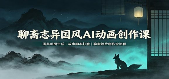 聊斋志异国风AI动画创作课:国风画面生成,故事脚本打磨,聊斋短片制作全流程-1 聊斋志异国风AI动画创作课:国风画面生成,故事脚本打磨,聊斋短片制作全流程