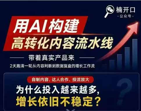 小红书AI高转化内容实战课:6大智能体+用户洞察+爆文拆解,从内容策略到批量生产复制放大全流程-2 小红书AI高转化内容实战课:6大智能体+用户洞察+爆文拆解,从内容策略到批量生产复制放大全流程