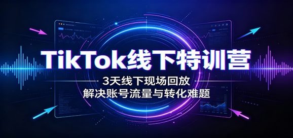 TikTok线下特训营:3天线下现场回放,解决账号流量与转化难题-1 TikTok线下特训营:3天线下现场回放,解决账号流量与转化难题