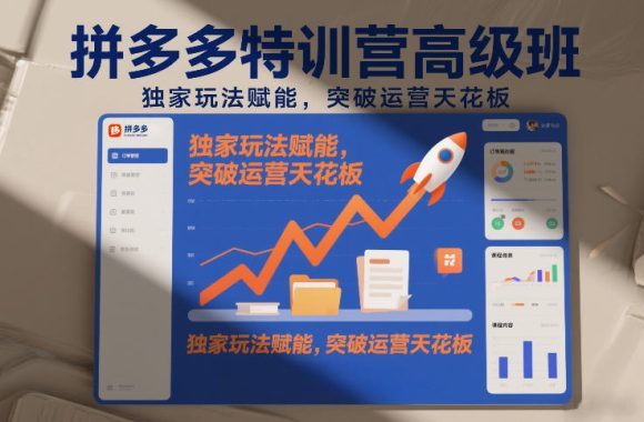 拼多多特训营高阶班,独家玩法赋能,突破运营天花板(更新260819)-1 拼多多特训营高阶班,独家玩法赋能,突破运营天花板(更新260819)
