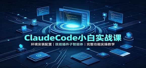 ClaudeCode小白实战课:环境安装配置,技能插件子智能体,完整功能实操教学-1 ClaudeCode小白实战课:环境安装配置,技能插件子智能体,完整功能实操教学
