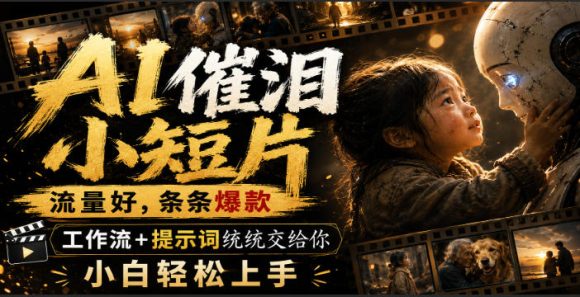AI催泪小短片,流量好,条条爆款,工作流+提示词统统交给你,小白轻松上手-1 AI催泪小短片,流量好,条条爆款,工作流+提示词统统交给你,小白轻松上手