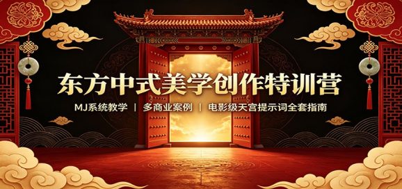 东方中式美学创作特训营:MJ系统教学,多商业案例,电影级天宫提示词全套指南-1 东方中式美学创作特训营:MJ系统教学,多商业案例,电影级天宫提示词全套指南