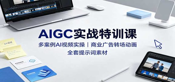 AIGC实战特训课:多案例AI视频实操,商业广告转场动画,全套提示词素材-1 AIGC实战特训课:多案例AI视频实操,商业广告转场动画,全套提示词素材