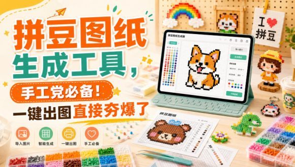 拼豆图纸生成工具,手工党必备!一键出图直接夯爆了-1 拼豆图纸生成工具,手工党必备!一键出图直接夯爆了
