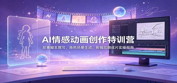 AI情感动画创作特训营:故事脚本撰写,角色场景生成,剪辑后期成片实操指南-1 AI情感动画创作特训营:故事脚本撰写,角色场景生成,剪辑后期成片实操指南