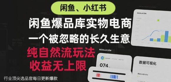 闲鱼小红书实物电商,纯自然流玩法,一个被忽略的长久生意,收益无上限【揭秘】-1 闲鱼小红书实物电商,纯自然流玩法,一个被忽略的长久生意,收益无上限【揭秘】
