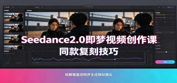 Seedance2.0即梦视频创作课:剧本式视频制作,同款复刻技巧,多行业案例落地教学-1 Seedance2.0即梦视频创作课:剧本式视频制作,同款复刻技巧,多行业案例落地教学