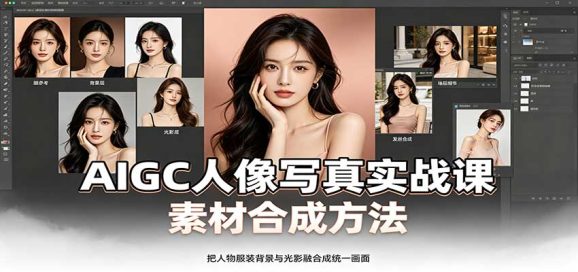 AIGC人像写真实战课:软件平台部署筹备,素材合成方法,多题材写真案例-1 AIGC人像写真实战课:软件平台部署筹备,素材合成方法,多题材写真案例