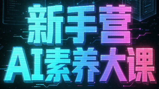 破局俱乐部·破局行动新手营AI素养大课-1 破局俱乐部·破局行动新手营AI素养大课