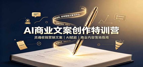 AI商业文案创作特训营:灵魂收钱营销文案,AI赋能,商业内容落地指南-1 AI商业文案创作特训营:灵魂收钱营销文案,AI赋能,商业内容落地指南