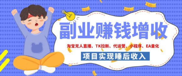 2026年多个真实落地副业项目,手把手带你搭建被动收入管道(淘宝无人直播、海外TK拉新、最新最全代运营、CSGO饰品交易、EA黄金量化、去水印小程序-1 2026年多个真实落地副业项目,手把手带你搭建被动收入管道(淘宝无人直播、海外TK拉新、最新最全代运营、CSGO饰品交易、EA黄金量化、去水印小程序