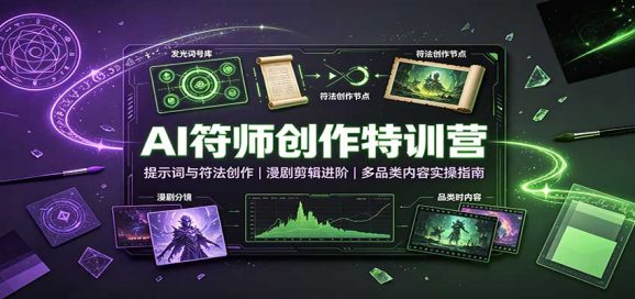 AI符师创作特训营:提示词与符法创作,漫剧剪辑进阶,多品类内容实操指南-1 AI符师创作特训营:提示词与符法创作,漫剧剪辑进阶,多品类内容实操指南