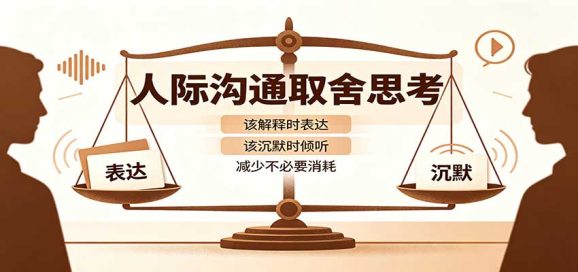 人际沟通取舍思考:分清解释与沉默边界,拿捏职场生活沟通分寸减少情绪内耗-1 人际沟通取舍思考:分清解释与沉默边界,拿捏职场生活沟通分寸减少情绪内耗