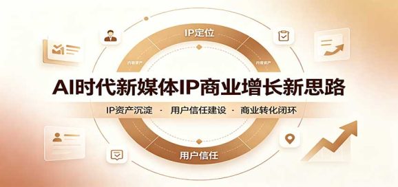 AI时代新媒体IP商业增长新思路:摒弃复杂运营套路,用极简思维打通获客路径-1 AI时代新媒体IP商业增长新思路:摒弃复杂运营套路,用极简思维打通获客路径