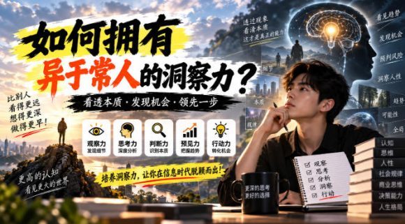 某公众号付费文章:如何拥有异于常人的洞察力?-1 某公众号付费文章:如何拥有异于常人的洞察力?
