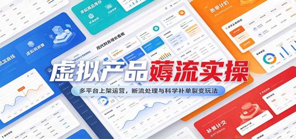 虚拟产品薅流实操:多平台上架运营,断流处理与科学补单裂变玩法-1 虚拟产品薅流实操:多平台上架运营,断流处理与科学补单裂变玩法