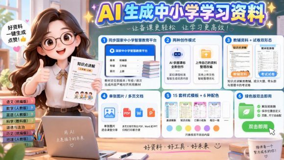 孩子的教辅别再乱买了:同步国家中小学智慧平台,AI一键生成图文教辅和试卷-1 孩子的教辅别再乱买了:同步国家中小学智慧平台,AI一键生成图文教辅和试卷