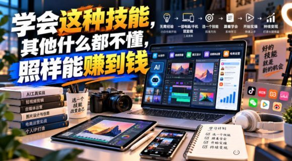 某公众号付费文章:学会这种技能,其他什么都不懂,照样能賺到钱