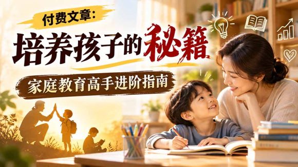 付费文章:培养孩子的秘籍,家庭教育高手进阶指南-1 付费文章:培养孩子的秘籍,家庭教育高手进阶指南