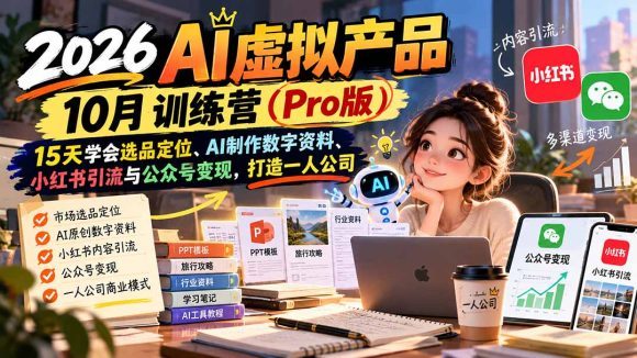 AI虚拟产品10月训练营(Pro版)