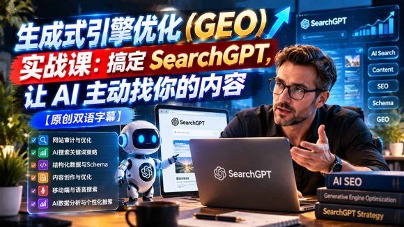 生成式引擎优化(GEO)实战课,让AI主动找你的内容-1 生成式引擎优化(GEO)实战课,让AI主动找你的内容