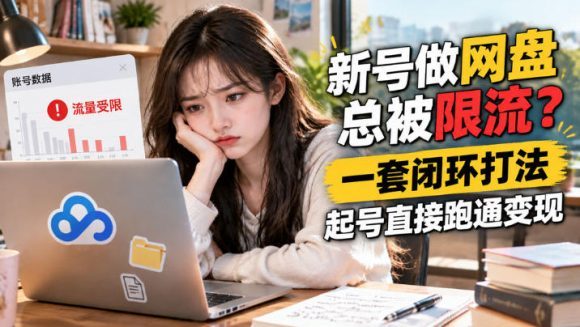 网盘拉新SOP:小白新号过限流-1 网盘拉新SOP:小白新号过限流