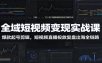 全域短视频变现实战课：爆款起号剪辑，短视频直播投放复盘出海全链路