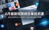 6月最新短视频去重技术课，适配可灵即梦快手Omni视频号，分镜底层重构规避平台查重