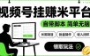 最新视频号挂G賺米平台，自带脚本，长期能做，简单无脑【揭秘】